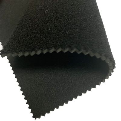 Vải Neoprene hai mặt SBR màu đen W130cm với dệt kim Polyester