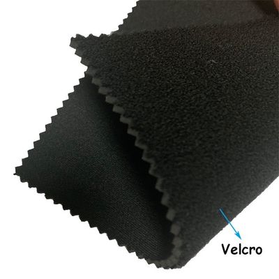 Vải Neoprene hai mặt SBR màu đen W130cm với dệt kim Polyester