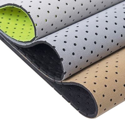 Cuộn vải Neoprene hai mặt mềm Sbr Scr CR 100% không thấm nước Polychloroprene, Vải đục lỗ, Vải xốp, Vải thoáng khí, Lưới